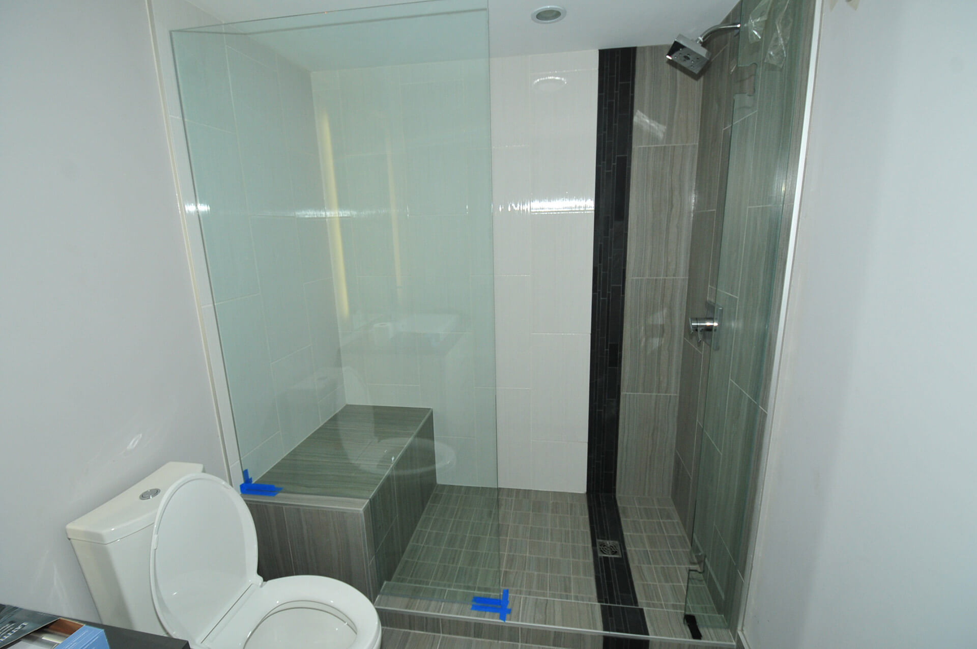Kerrisdale Contemporary Bathroom Inprogress